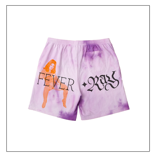 Demona Lisa Crushed Grapes Tie Dye Shorts